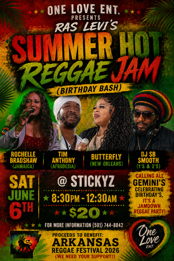 Ras Levi's Summer Hot Reggae Jam - Stickyz Rock N Roll Chicken Shack